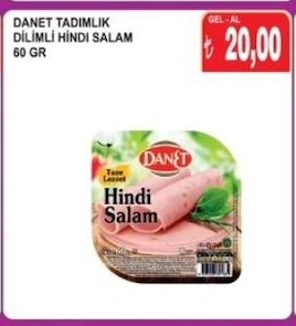 Danet Tadimlik Dilimli Hindi Salam 60 Gr