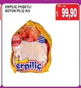 Erpiliç Poşetli Bütün Piliç Kg