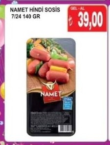 Namet Hindi Sosis 7/24 140 Gr