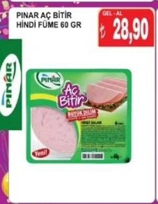Pınar Aç Bitir Hindi Füme 60 Gr