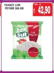 Teksüt Lor Peynir 500 Gr