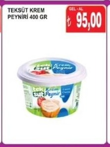 Teksüt Krem Peyniri 400 Gr