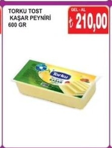 Torku Tost Kaşar Peyniri 600 Gr