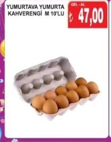 Yumurta Yumurtava Kahverengi M 10'Lu