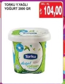 Torku Y.Yağli Yoğurt 2000 Gr