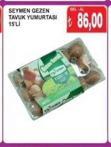 Seymen Gezen Tavuk Yumurtasi 15'Li