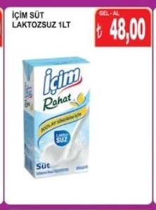 Içim Süt Laktozsuz 1Lt