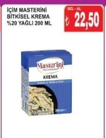Içim Masterini Bitkisel Krema %20 Yagli 200 Ml