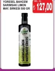 Yöresel Bahçem Sarimsak Limon May. Sirkesi 500 Gr