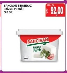 Bahçıvan Bem Beyaz Süzme Peynir 500 Gr