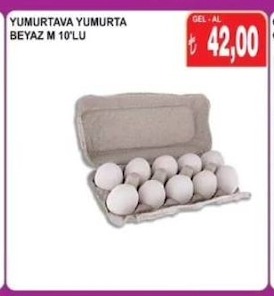 Yumurta Yumurtava Beyaz M 10'Lu