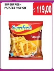 Süperfresh Patates 1000 Gr