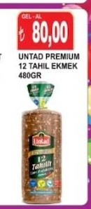 Untad Premium 12 Tahil Ekmek 480Gr