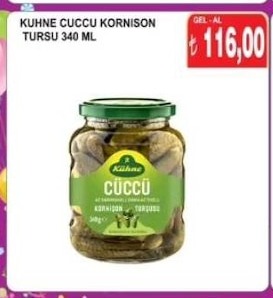 Kuhne Cuccu Kornişon Turşu 340 Ml