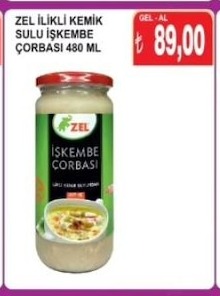 Zel Ilikli Kemik Sulu Işkembe Çorbası 480 Ml