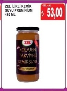 Zel Ilikli Kemik Suyu Premium 480 Ml