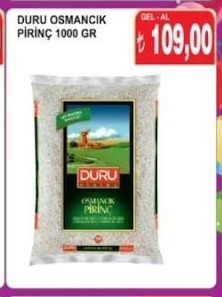 Duru Osmancık Pirinç 1000 Gr