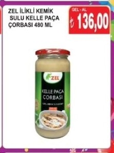 Zel İlikli Kemik Sulu Kelle Paça Çorbası 480 Ml