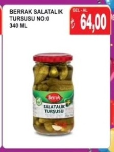 Berrak Salatalık Turşusu No:0 340 Ml