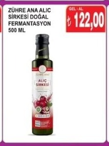 Zühre Ana Alıç Sirkesi Doğal Fermantasyon 500 Ml