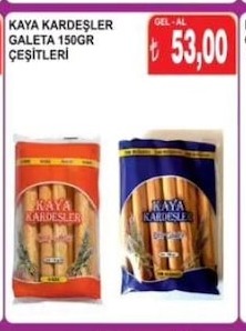 Kaya Kardesler Galeta 150Gr Çesitleri