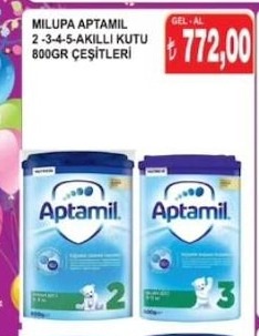 Milupa Aptamil 2-3-4-5-Akıllı Kutu 800Gr Çeşitleri