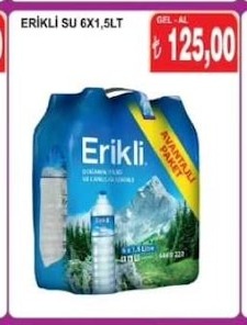 Erikli Su 6X1,5 Lt