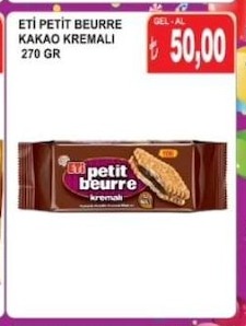 Eti Petit Beurre Kakao Kremali 270 Gr