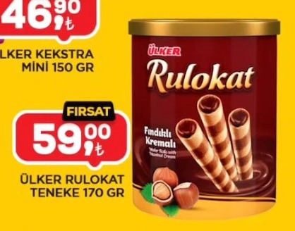 Ülker Rulokat Teneke 170 Gr