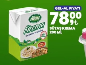 Sütaş Krema 200 Ml