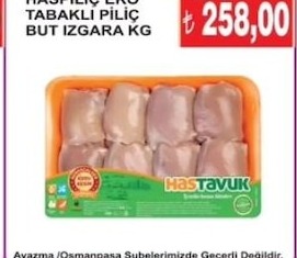 Hasıltavuk Tabaklı Piliç But Izgara Kg
