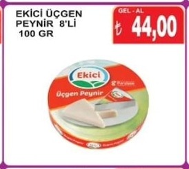 Ekici Üçgen Peynir 8'Li 100 Gr