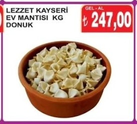 Lezzet Kayseri Ev Mantisi Kg Donuk