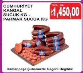 Cumhuriyet Kangal Sucuk Kg.- Parmak Sucuk Kg