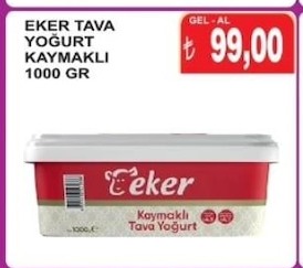 Eker Tava Yoğurt Kaymaklı 1Kg