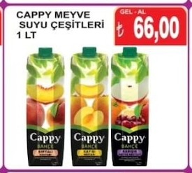 Cappy Meyve Suyu Çeşitleri 1 Lt