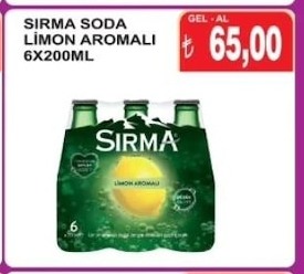 Sirma Soda Limon Aromalı 6X200Ml