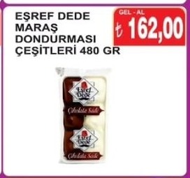 Eşref Dede Maraş Dondurması Çeşitleri 480 Gr