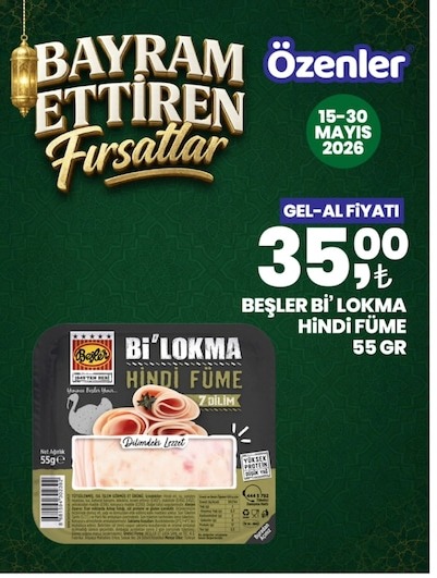 Beşler Bi'Lokma Hindi Füme 55 Gr