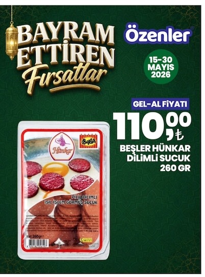 Beşler Hünkar Dilimli Sucuk 260 Gr