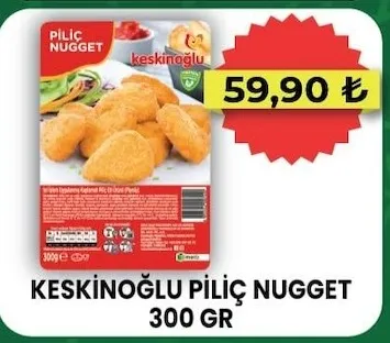 Keskinoğlu Piliç Nugget 300 Gr