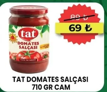 Tat Domates Salçasi 710 Gr Cam