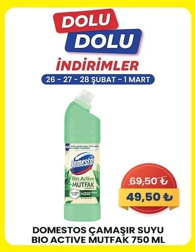 Domestos Çamaşır Suyu Bio Active Mutfak 750 Ml