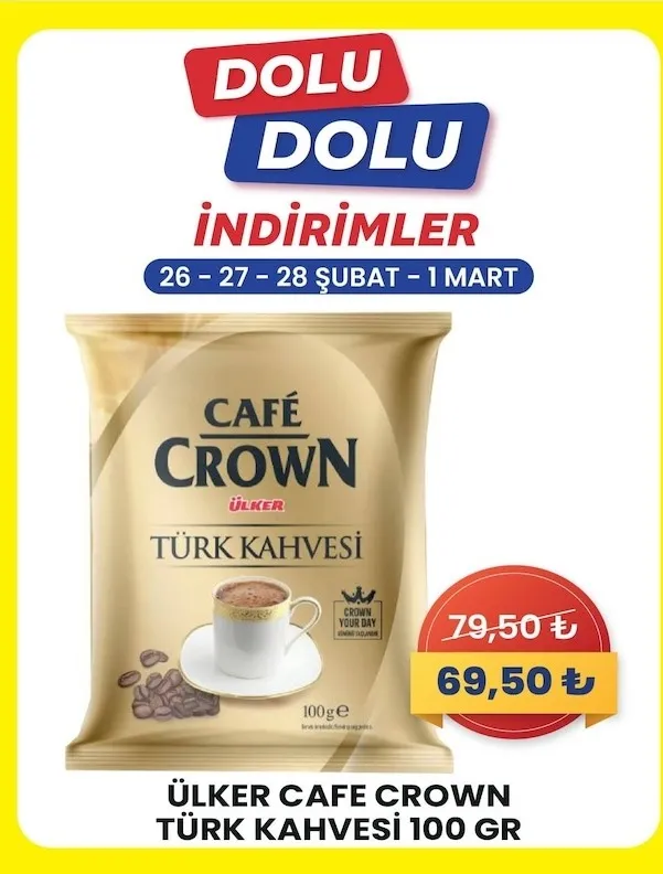 Ülker Cafe Crown Türk Kahvesi 100 Gr