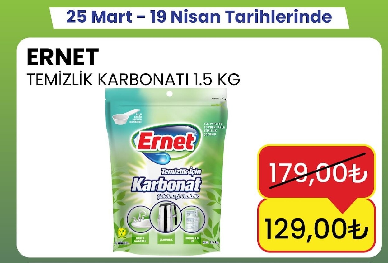 Ernet Temizlik Karbonati 1.5 Kg
