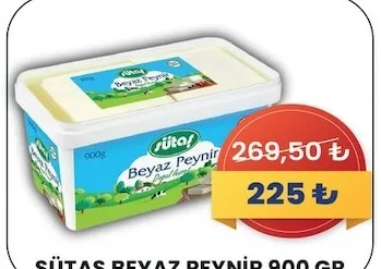 Sütaş Beyaz Peynir 900 Gr