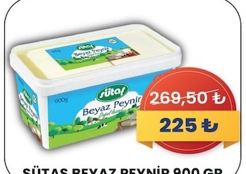 Sütaş Beyaz Peynir 900 Gr