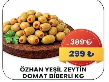 Özhan Yeşil Zeytin Domat Biberli Kg