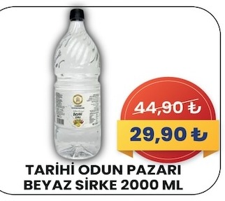 Tarihi Odun Pazari Beyaz Sirke 2000 Ml