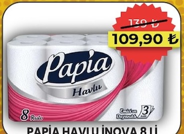 Papia Havlu Inova 8 Li